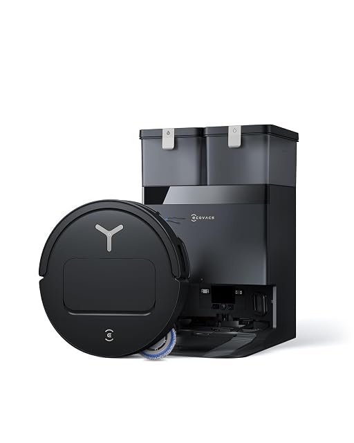 Robot aspirapolvere lavapavimenti Ecovacs Deebot T50 Omni Gen3 con spazzola laterale estensibile, fotografia di prodotto