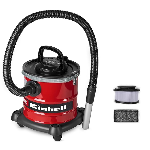Aspiracenere Einhell TC-AV 2032 DW con fusto in acciaio da 20 litri e flessibile in alluminio, fotografia del prodotto