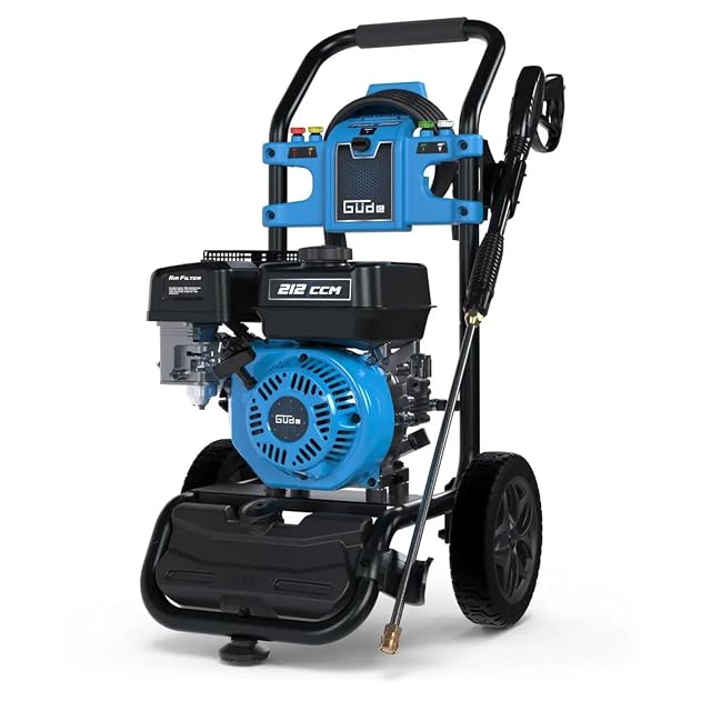 Idropulitrice a scoppio Güde Fuel 250 con motore a quattro tempi e tubo da 9 m, fotografia del prodotto