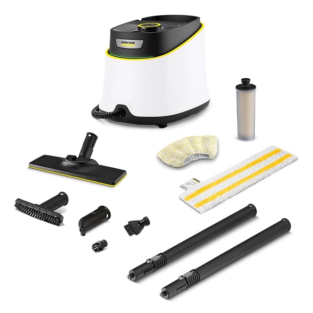 Pulitore a vapore Kärcher SC 3 Deluxe con kit pavimenti EasyFix e ugelli, fotografia di prodotto